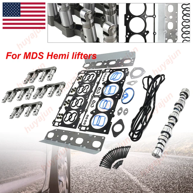 MDS HEMI LIFTERS & Camshaft Head Gaskets Kit for Dodge Charger Ram 1500
