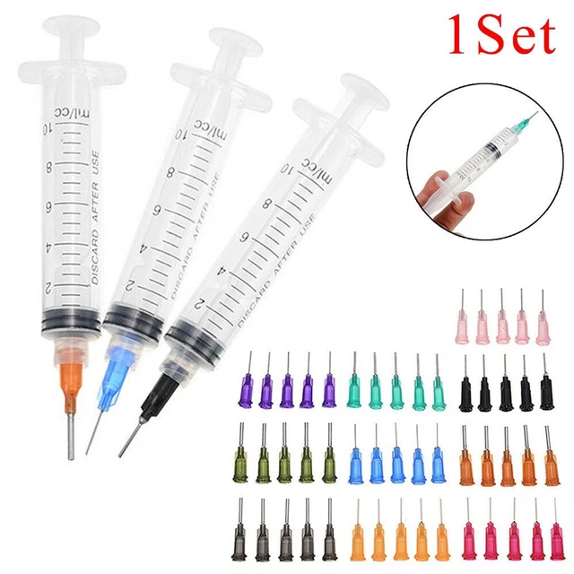 Reliable Liquid Dispenser Tool 10CC Syringe SMT SMD PCB Solder Paste 50pcs