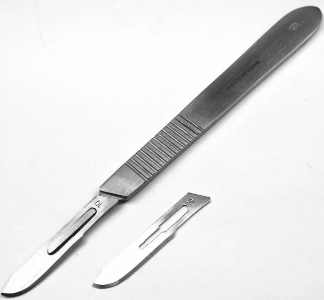 Skalpellgriff Nr 3, 10 Skalpell klingen Nr. 10, Halter Scalpel Klingen Messer