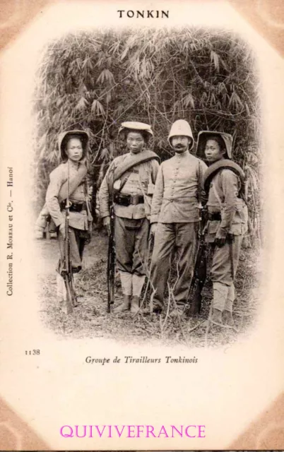 Cp3020 - Carte Postale Groupe De Tirailleurs Tonkinois