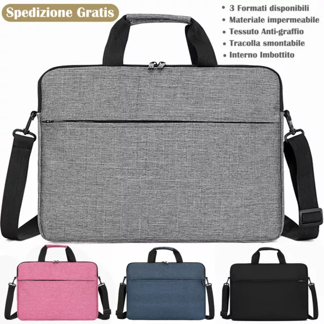 Borsa per PC Porta Computer Portatile Laptop Custodia Notebook 13" 14" 15,6"