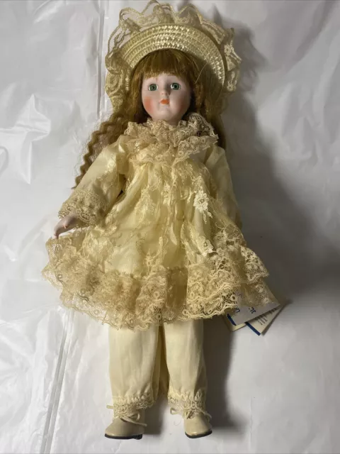 Megan Collectible Porcelain Doll, The Heritage Mint Ltd Collection 16”