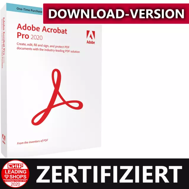 Adobe Acrobat Pro 2020 ✔ | für Windows ✔ | Sofortiger E-Mail Versand ✔