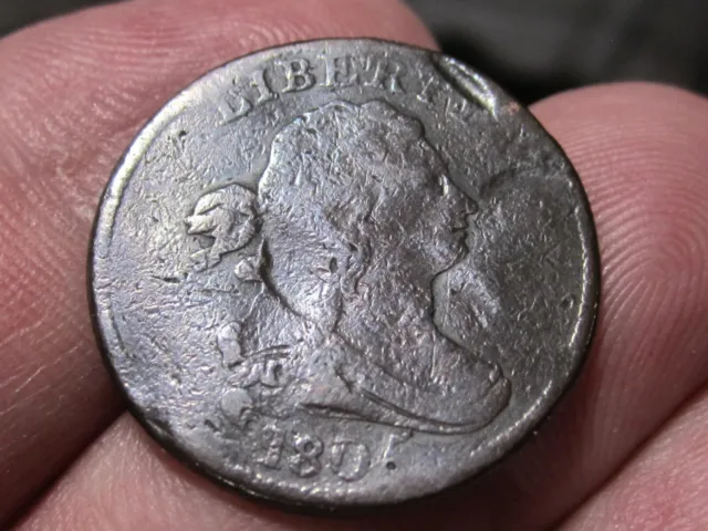 1805 Draped Bust Half Cent - VG Details Cond - Large 5 Var., Lot# 2023-252A