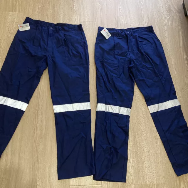 Hard Yakka Trouser Drill Navy  Work Pants Size 97R X 2 Pairs BRAND NEW