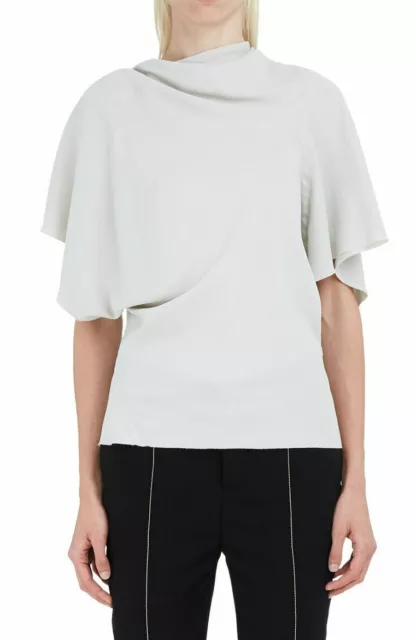 Rick Owens Womens Asymmetrical Seb Top Oyster Size 40 2