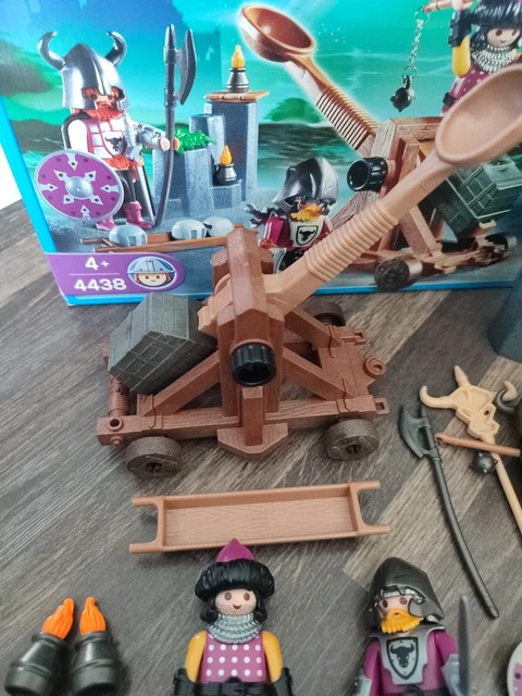 Catapulte Et Personnages Playmobil – Occasion En Bon état – Idéal Pour Jouer Ou Compléter