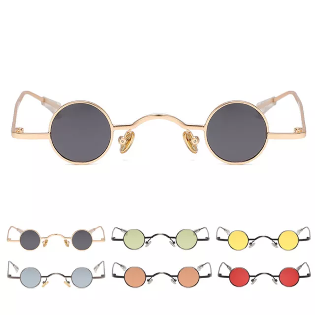 John Lennon Vintage Round Polarised Sunglasses Small Circle Hippie Sun Glasses