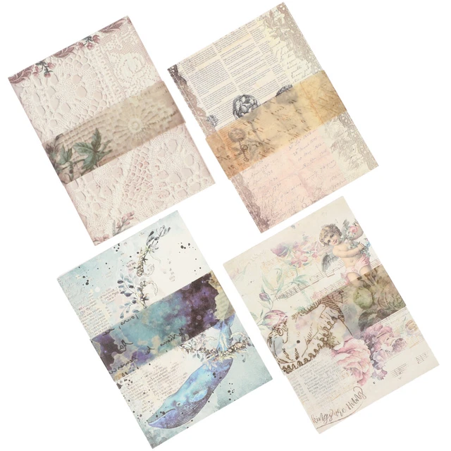 4 Sets von Scrapbooking Papers DIY Craft Papers Dekorative Papiere 11