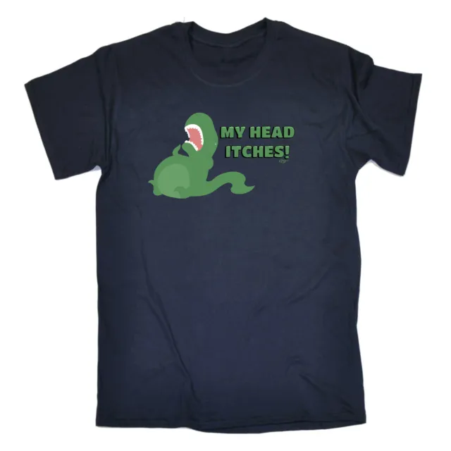 My Head Itches Dinosaur T Rex Mens Funny Novelty Shirts T Shirt T-Shirt Tshirts