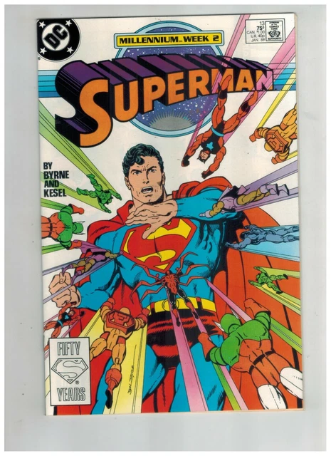 Superman 13 vs The Toyman!  By Byrne & Kesel!  VF/NM 1988 DC Comic