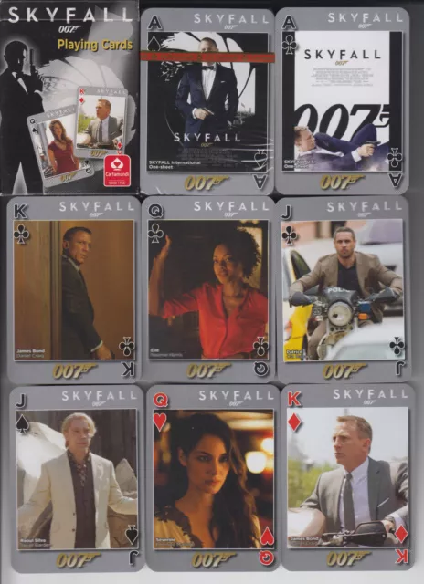 Bond 007, Skyfall, 52 + 3 Karten besondere Motive,neu in Folie 2012 ,Post € 1,60