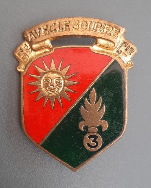 Armée de terre - Insigne 2° REC Fer à Mule - Légion Etrangère - Algérie