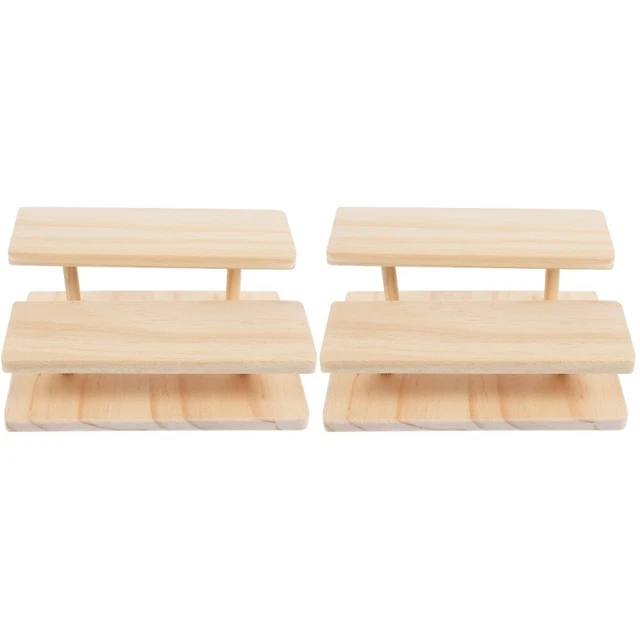 2 pz supporto display multifunzione supporto display desktop doppio strato