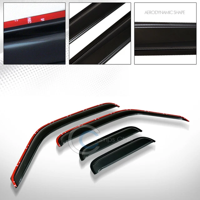 Fits 93-98 Ford Ranger Super/Extended In-Channel Guard Smoke Vent Window Visors