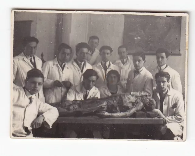 Vintage Romanian Romania POST MORTEM PHOTO Set AUTOPSY Medical Medic Students