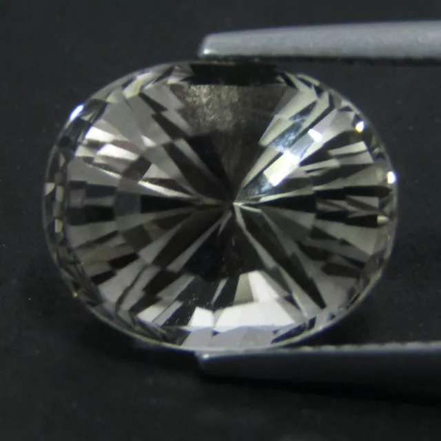 10.60Cts Wow Natural Amazing White Topaz Oval Missing Cut 13.5x11mm Gem REF VDO