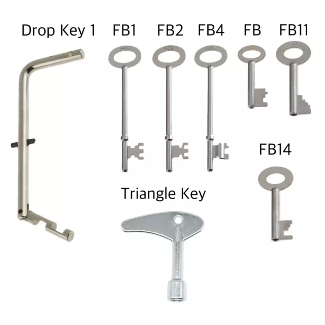 FB Master Key Set 4 Utility Key Drop Key Fireman Master Key With 8keys