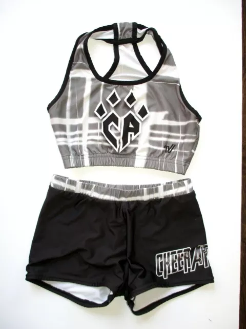 CHEER ATHLETICS YXL Grey Real Cheerleading Uniform Varsity Youth XL  Authentic $59.99 - PicClick