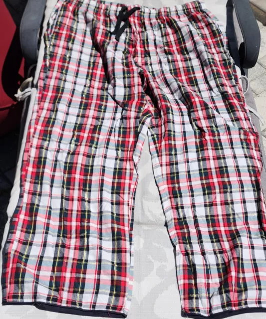 VICTORIA'S SECRET VINTAGE 💕 Pajama Pants Flannel Watch Plaid Red ...
