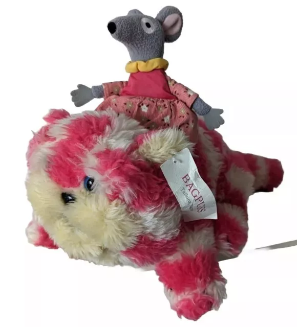 Posh Paws Bagpuss & Lizzie Mouse Plush Soft Toys Oliver Postgate Sing Theme Song