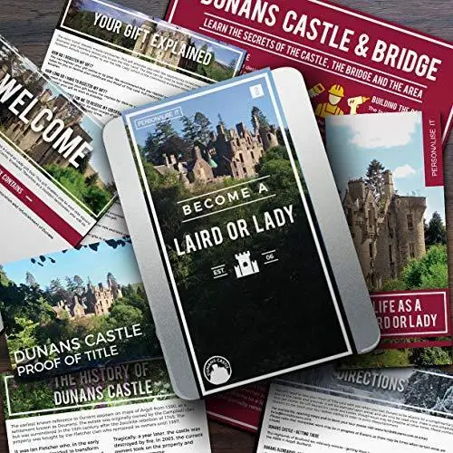 BECOME A Scottish LAIRD Lord or LADY Gift Box A Perfect PERSONALISED Present