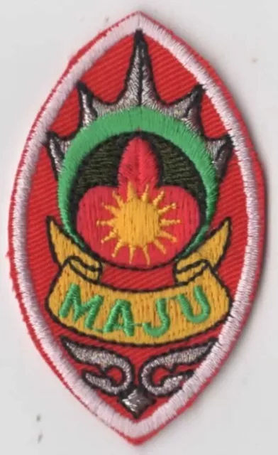 2000 Scout Of Malaysia- Junior Scout Maju Badge Patch WHITE Bdr. [INT807]