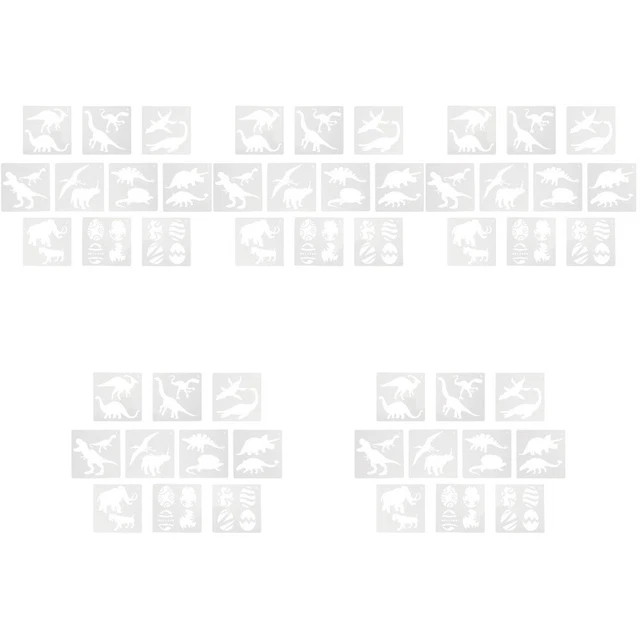 Lot De 4 Gabarits De Cercle Pour Dessin, Formes De Cercle/ovale/triangle En Plastique Pour Peinture, Règles De Mesure Géométriques Transparentes Ymapinc Pour Fournitures Scolaires Et De Bureau