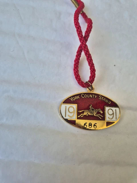 Plaque De Concours Hippique Ronde – Alu – Endurance 1992 – Fabriquée En France
