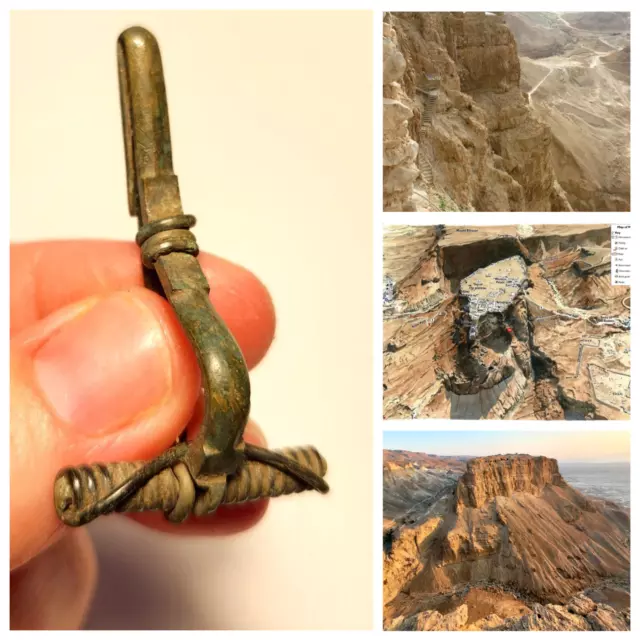 Ancient Roman Bronze Fibula • Legio X Fretensis • Brooch • Masada • Holy Land