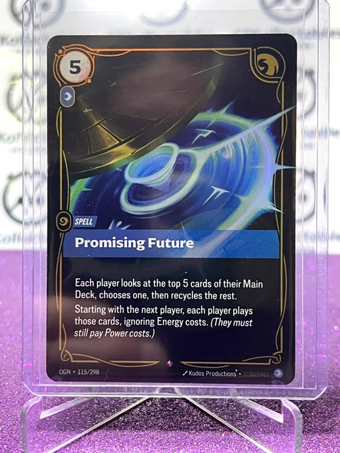 2025 RIFTBOUND LEAGUE Of Legends Promising Future # 115/298 Rare Foil ...