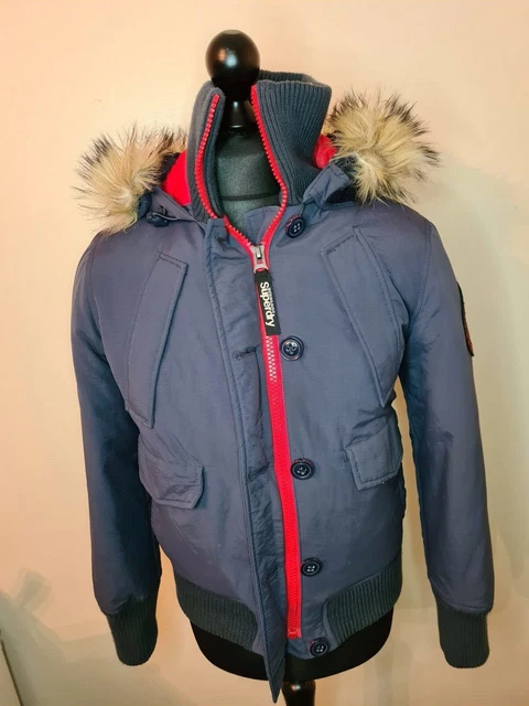 MANTEAU CAPUCHE Superdry Japan Rescue Department Indigo pour
