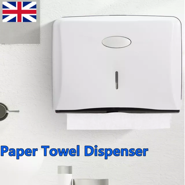 Wall Mounted Hand Paper Towel Dispenser Toilet Holder Home Bathroom Tissue Box