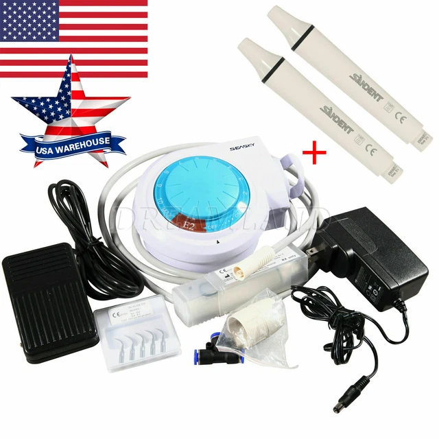 Dental Ultrasonic Scaler Set Teeth Cleaner fit Woodpecker EMS & 2*Handpiece CH#1