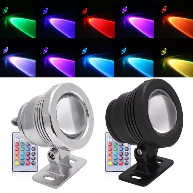 10W RGB Colorful LED Subacqueo luce piscina fontana lampada telecomando lampada