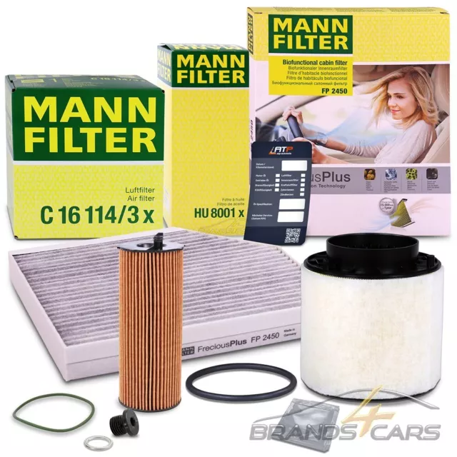 Mann-Filter Inspektionspaket Filtersatz A Für Audi Q5 8R 3.0 Tdi