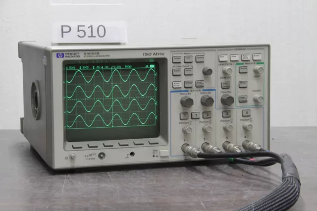 AGILENT HP 54602B OSCILLOSCOPE 4x150MHz # P510