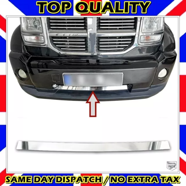 Chrome Front Bumper Trim S.STEEL Fits Dodge Nitro 2006 onwards