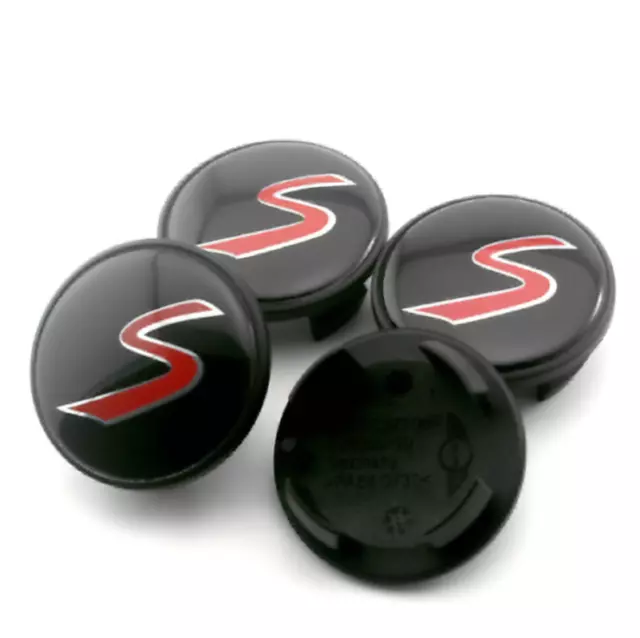 Set of 4 Mini Cooper S Alloy Wheel Hub Centre Caps 54mm R50 R52 R55 R56