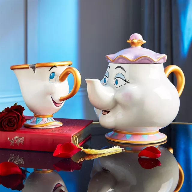 Disney Mrs Potts Teapot 945ml Beauty and the Beast Stoneware Kitchen Home Déco 2