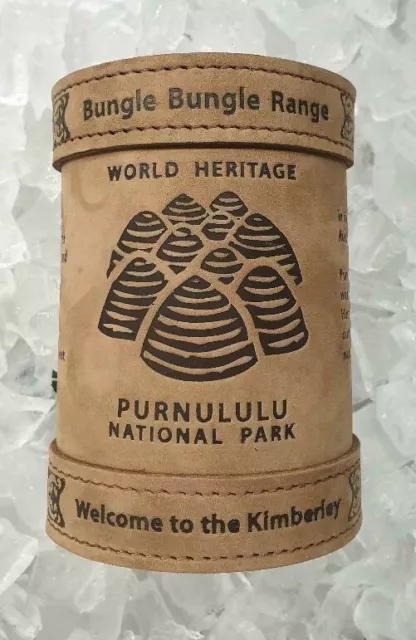 Bungle Bungle Purnululu National Park Deluxe Leather Stubby Holder