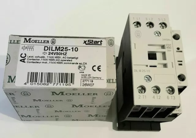 EATON-Moeller Leistungsschütz DILM25-10, 11kW/400V, 24VAC/50Hz