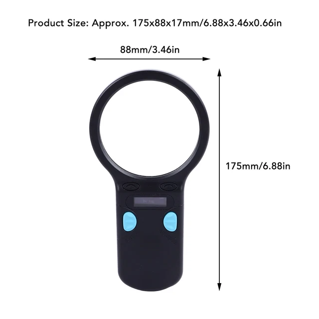 New Animal Chip Reader Portable Lightweight Pet Handheld Rechargeable ID Tag