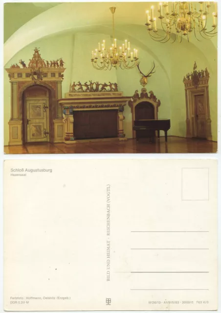 35273 - Schloß Augustburg - Hasensaal - alte Ansichtskarte