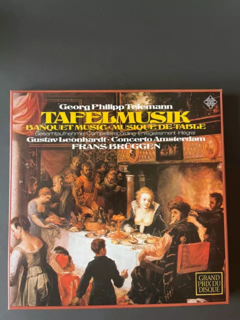 LP-Box (6 LPs) Telemann - Tafelmusik - Frans Brüggen  - Teldec 6.35298 FX