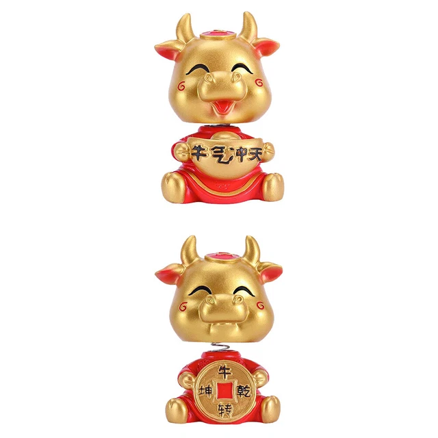 6 Figurines Chat En Résine Pour Décoration Intérieure Voiture - Adhésif Double Face Inclus