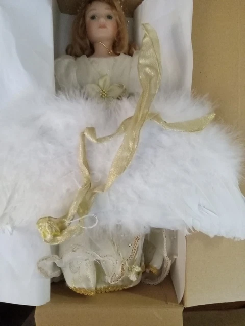 2002 The Heritage Signature Collection Porcelain Angel Doll Angelica With Wings 2