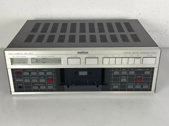 Revox B 215 Platine à Cassettes / Bande Deck „ Needs Service "