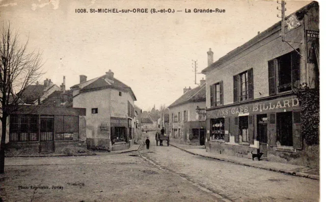 CPA Saint-Michel-sur-Orge (91 Essonne), La Grande-Rue, années 1910