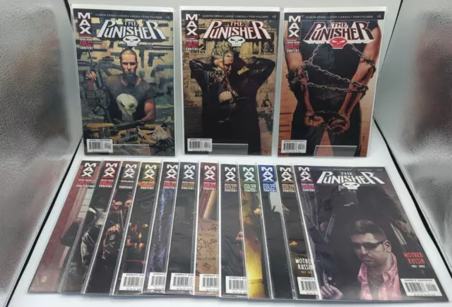 The Punisher #1-15 Marvel Comics MAX 2004 1st Printings Garth Ennis